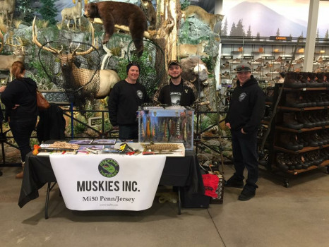 Educating anglers at the Field & Stream store in Camp Hill, PA